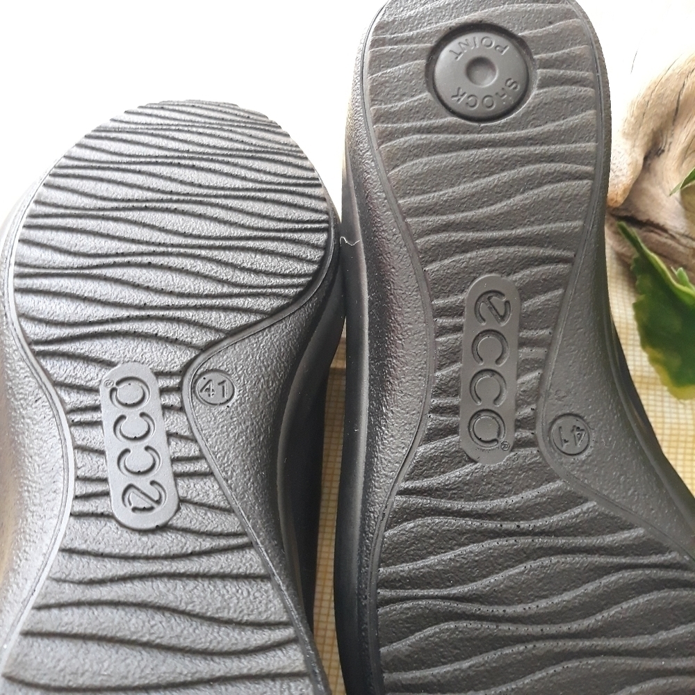 Ecco soft shock point black women's shoes size 41 - Picture 5 of 8